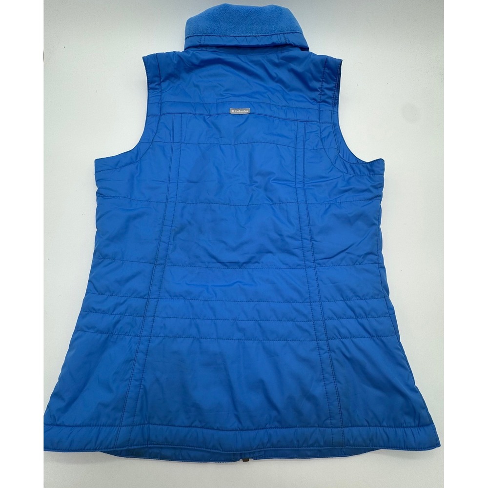 Columbia Sportswear Womens Blue Quilted Puffer Vest Fleece Lined Small Outdoor - Picture 4 of 4